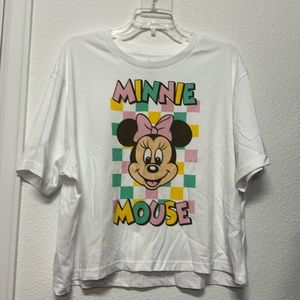 Retro Minnie Mouse cropped tee